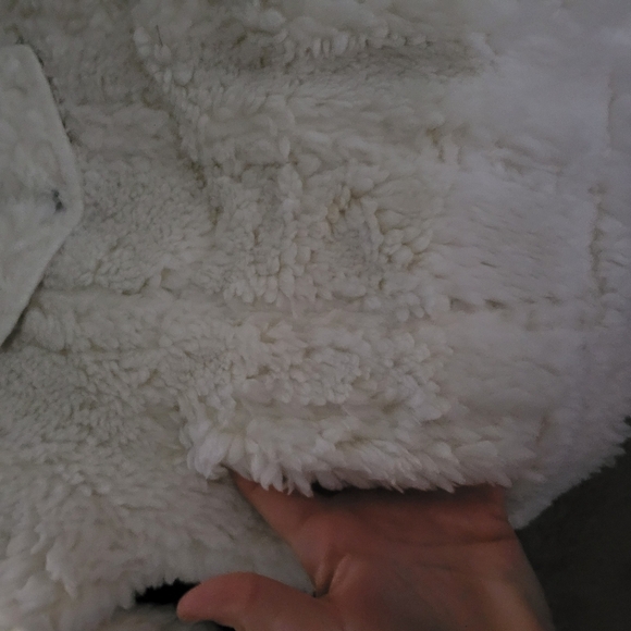 Levi's® Premium BABY BUBBLE SHERPA TRUCKER JACKET Coconut Milk - White - Picture 8 of 11